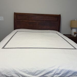Pottery Barn Queen Duvet Cover Only  Deux Places Grand Lit Nautical